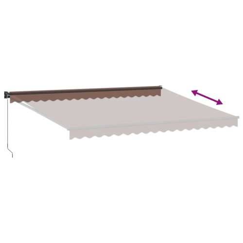 Tenda na ručno uvlačenje smeđa 450 x 300 cm - Smeđa 450 x 300 cm 1 Cijena