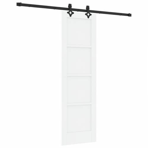 klizna vrata s setom hardvera bijela 61x198.5 cm čvrsto borovo drvo Cijena