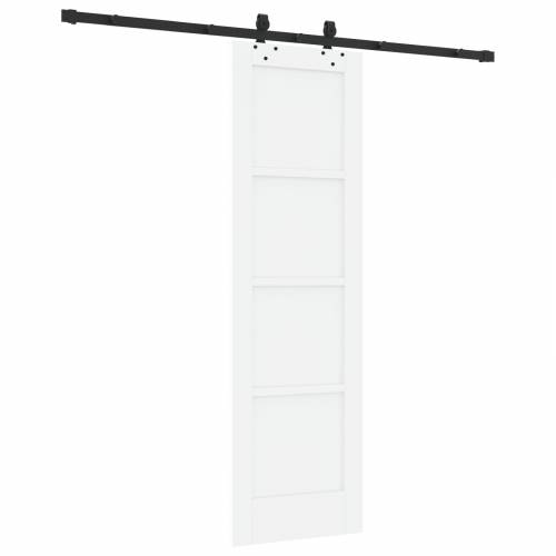 klizna vrata s setom hardvera bijela 61x198.5 cm čvrsto borovo drvo Cijena