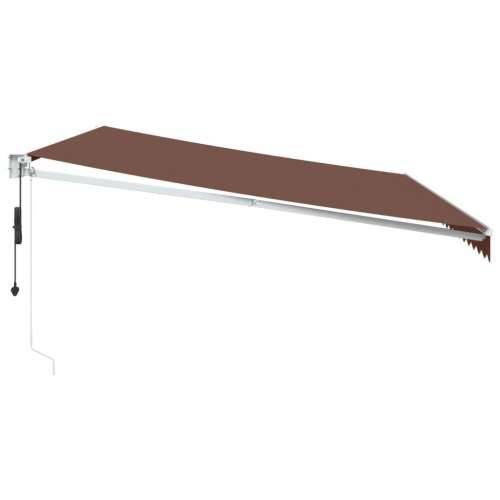 Tenda na automatsko uvlačenje smeđa 500 x 300 cm - Smeđa i bijela 500 x 300 cm 1 Cijena