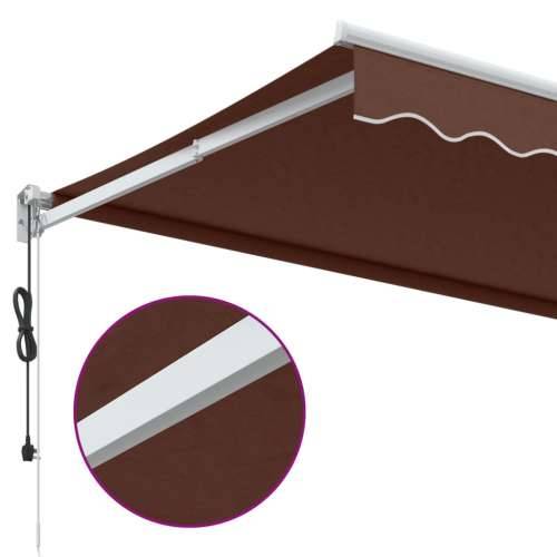 Tenda na automatsko uvlačenje smeđa 500 x 300 cm - Smeđa i bijela 500 x 300 cm 1 Cijena