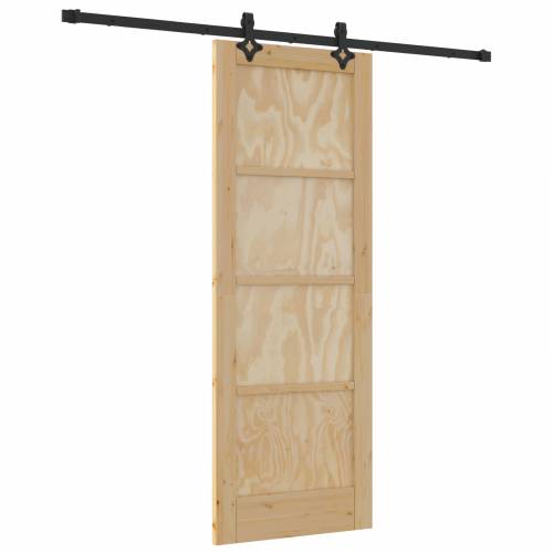 klizna vrata s opremom Set 73.5x198.5 cm Solid Wood Pine Cijena