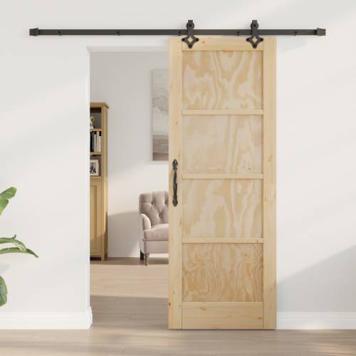 klizna vrata s opremom Set 73.5x198.5 cm Solid Wood Pine Cijena
