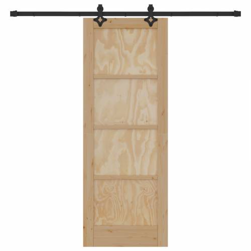 klizna vrata s opremom Set 73.5x198.5 cm Solid Wood Pine Cijena