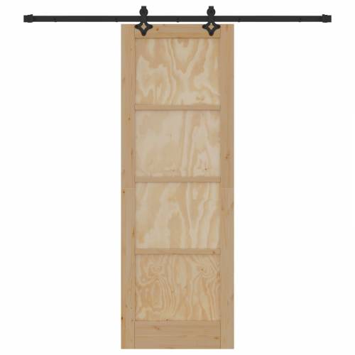klizna vrata s hardverskim setom 73.5x211 cm čvrsto drvo bor Cijena