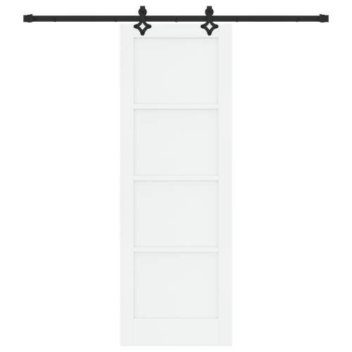 Klizna vrata s hardverskim setom Bijela 73.5x211 cm Solid Wood Pine Cijena