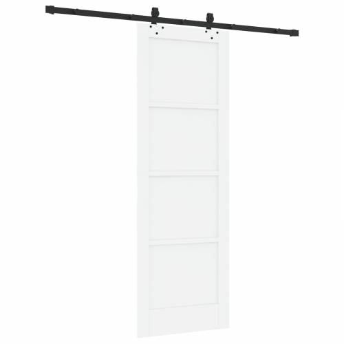 Klizna vrata s hardverskim setom Bijela 73.5x211 cm Solid Wood Pine Cijena