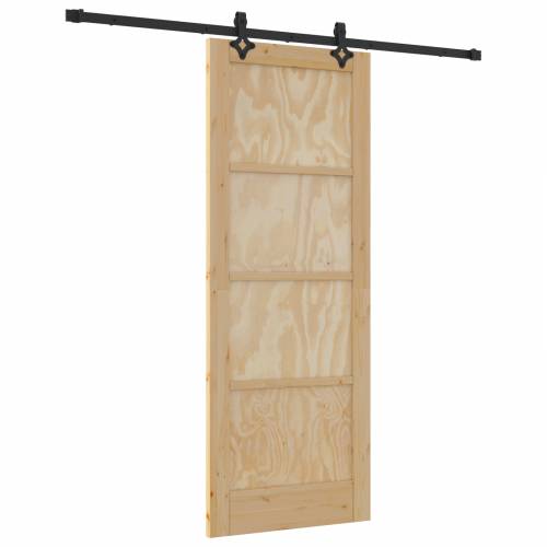 klizna vrata s setom hardvera 78x202 cm čvrsta borovina Cijena