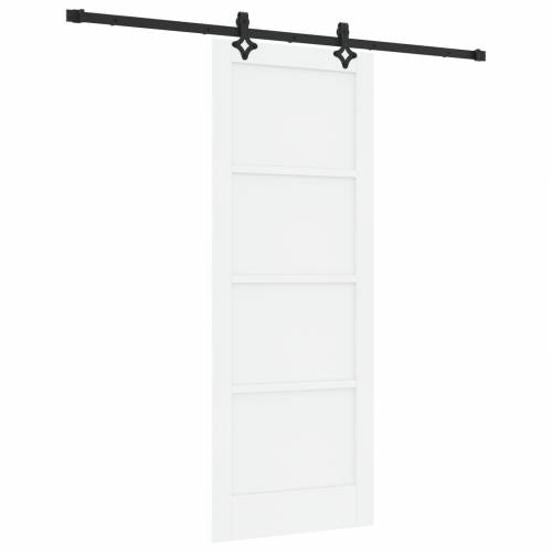 klizna vrata s opremom set bijela 78x202 cm čvrsto drvo bor Cijena
