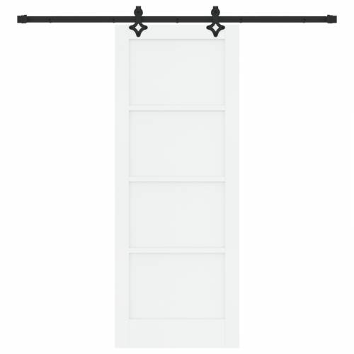 klizna vrata s opremom set bijela 78x202 cm čvrsto drvo bor Cijena