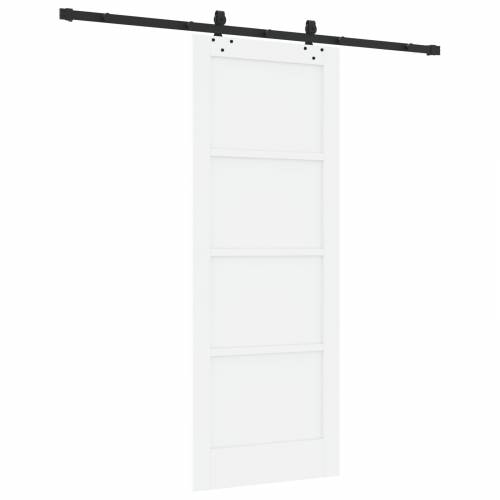 klizna vrata s opremom set bijela 78x202 cm čvrsto drvo bor Cijena