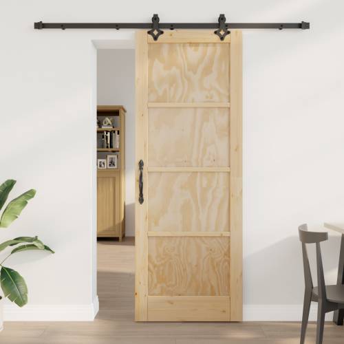 klizna vrata s hardver setom 78x211 cm čvrsta drvena bor Cijena