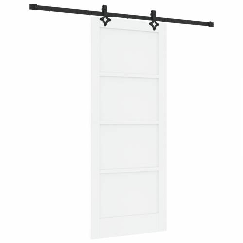 klizna vrata sa setom dijelova bijela 83x202 cm čvrsto drvo bor Cijena
