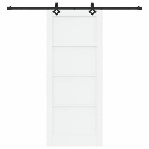 klizna vrata sa setom dijelova bijela 83x202 cm čvrsto drvo bor Cijena