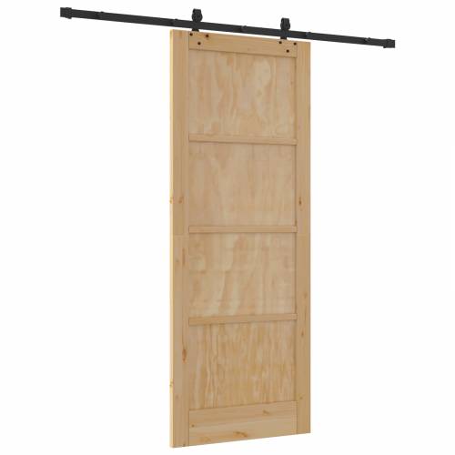 klizna vrata s kompletnim setom 83x211 cm od masivnog drva bora Cijena
