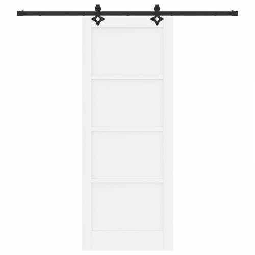 klizna vrata s okovima set bijela 83x211 cm čvrsto drvo bor Cijena