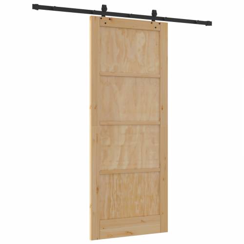 klizna vrata s setom hardvera 86x211 cm od čvrstog borovog drva Cijena