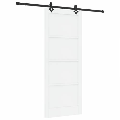 klizna vrata s opremom set bijela 86x211 cm solidno drvo borovina Cijena