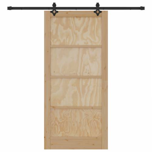 Klizna Vrata Set 93x202 cm Čvrsto Drvo Borovina Cijena