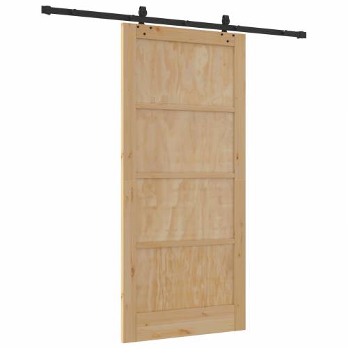 Klizna Vrata Set 93x202 cm Čvrsto Drvo Borovina Cijena