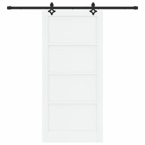 klizna vrata s setom hardvera bijela 93x202 cm čvrsto drvo bor Cijena