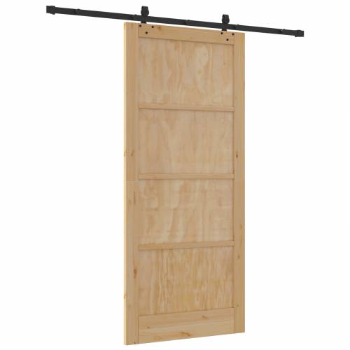 Klizna vrata s setom opreme 93x211 cm Masivna borovina Cijena