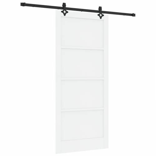 klizna vrata s kompletnim setom bijela 93x211 cm čvrsti bor Cijena