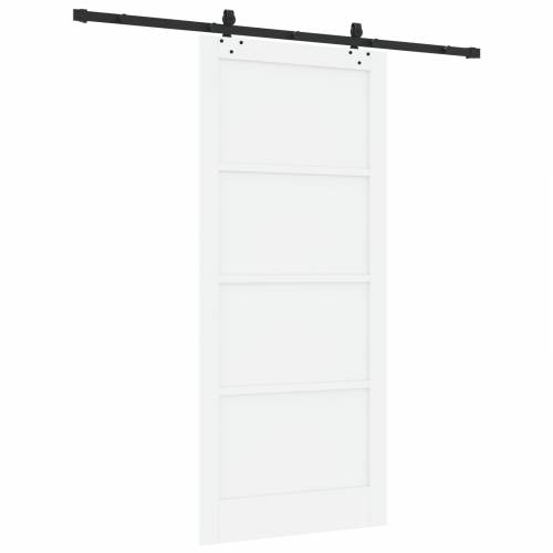 klizna vrata s kompletnim setom bijela 93x211 cm čvrsti bor Cijena