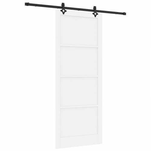 klizna vrata s setom hardvera bijela 93x232 cm čvrsto drvo bor Cijena