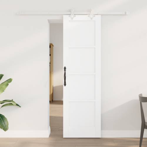 klizna vrata s setom hardvera bijela 61 x 198.5 cm čvrsta borovina Cijena