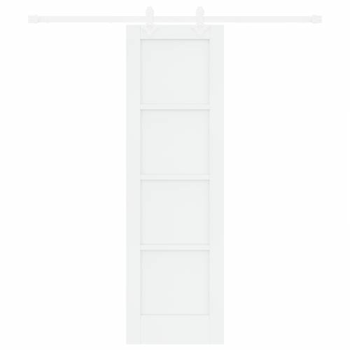 klizna vrata s setom hardvera bijela 61 x 198.5 cm čvrsta borovina Cijena