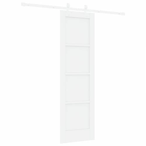 klizna vrata s setom hardvera bijela 61 x 198.5 cm čvrsta borovina Cijena