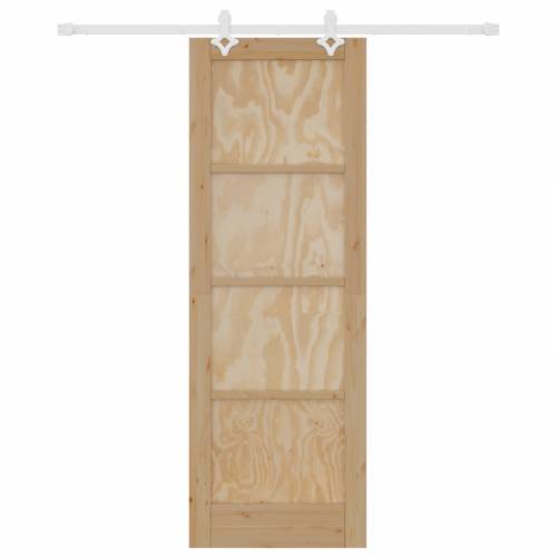 klizna vrata s setom opreme 73.5x211 cm čvrsta borovina Cijena