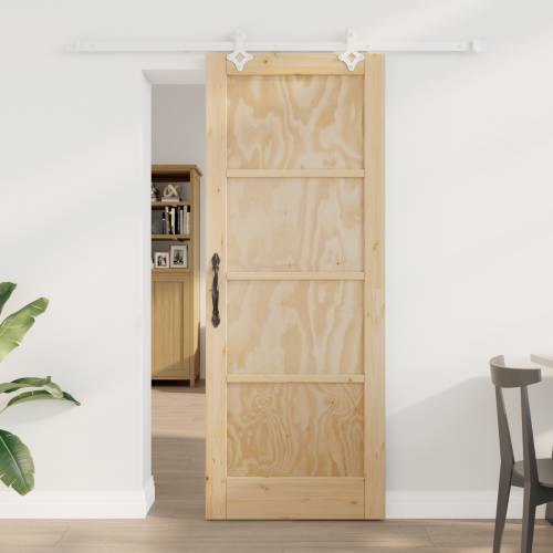 klizna vrata s hardverom set 78x202 cm masivna borovina Cijena