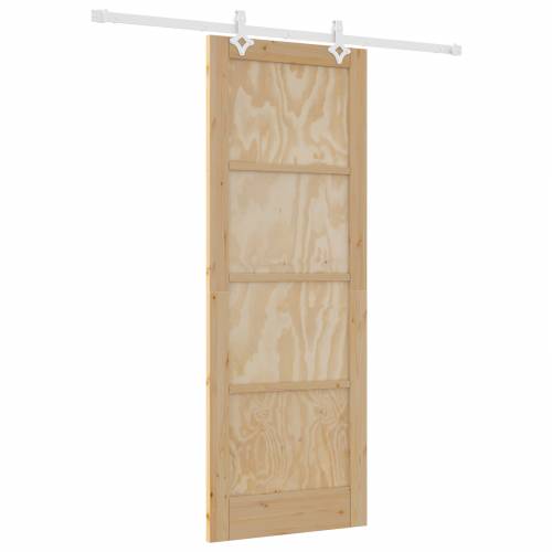 klizna vrata s opremom 78x211 cm Čvrsta drvena bor Cijena