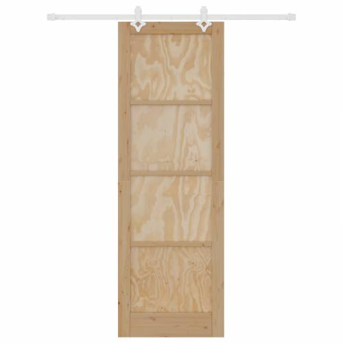 klizna vrata s kompletnim hardverom 78x232 cm Čvrsta drvena borovina Cijena