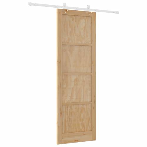 klizna vrata s kompletnim hardverom 78x232 cm Čvrsta drvena borovina Cijena