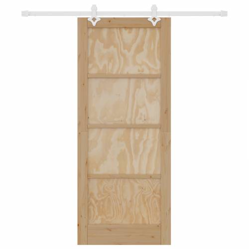 klizna vrata s opremom set 83x202 cm od punog drva bora Cijena