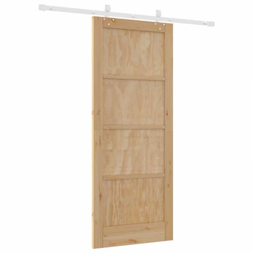 klizna vrata s opremom set 83x202 cm od punog drva bora Cijena