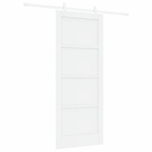 klizna vrata s setom hardvera bijela 83x202 cm čvrsto borovo drvo Cijena
