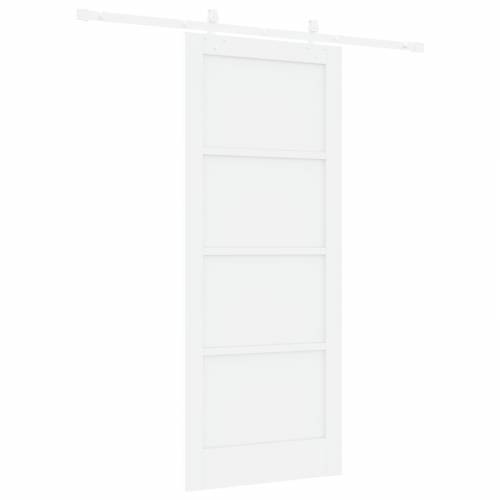 klizna vrata s setom hardvera bijela 83x202 cm čvrsto borovo drvo Cijena