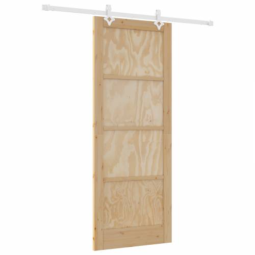 klizna vrata s hardverom 83x211 cm Čvrsta drvena borovina Cijena