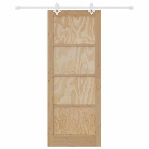 klizna vrata s hardverom 83x211 cm Čvrsta drvena borovina Cijena