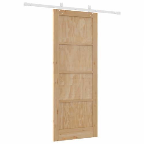 klizna vrata s hardverom 83x211 cm Čvrsta drvena borovina Cijena