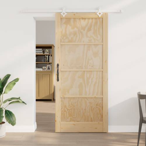 klizna vrata s kompletnim setom 93x211 cm Masivna drva borovina Cijena