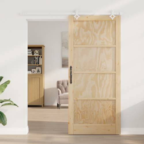 klizna vrata s kompletnim setom 93x211 cm Masivna drva borovina Cijena