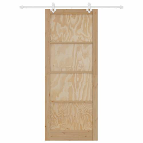klizna vrata s hardverskim setom 93x232 cm od čvrstog bora Cijena