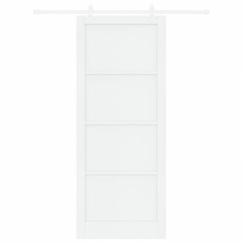 klizna vrata s hardverskim setom Bijela 93x232 cm Čvrsto drvo Bor Cijena
