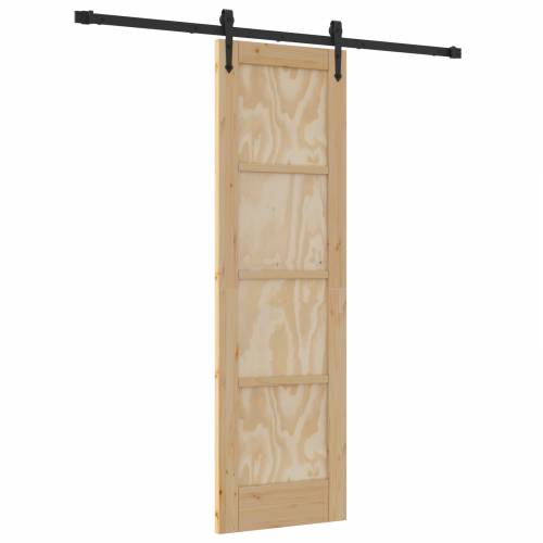 Klizna vrata s kompletnim setom hardvera 61x198.5 cm Čvrsta borovina Cijena