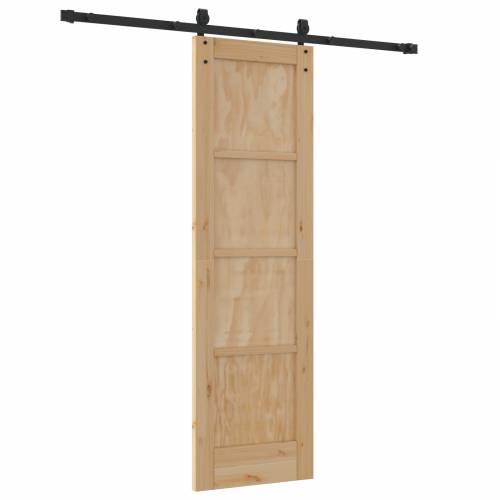 Klizna vrata s kompletnim setom hardvera 61x198.5 cm Čvrsta borovina Cijena